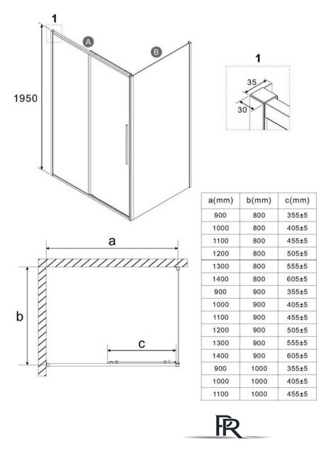 Душевой уголок Niagara Nova NG-34-12AGR-A80GR-34 120х80х195 (графит/прозрачное стекло) - Изображение №12 — Интернет-магазин ПроЗаказ