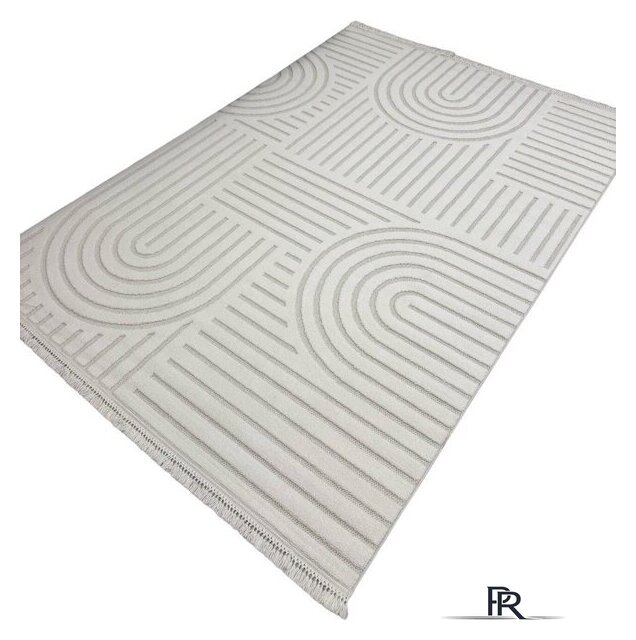 Ковер для жилой комнаты Radjab Carpet Поло Прямоугольник PL 255 12571RK (2.4x3.4, Cream) - Изображение №1 — Интернет-магазин ПроЗаказ