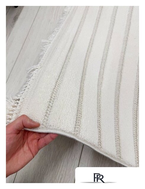 Ковер для жилой комнаты Radjab Carpet Поло Прямоугольник PL 255 12571RK (2.4x3.4, Cream) - Изображение №6 — Интернет-магазин ПроЗаказ