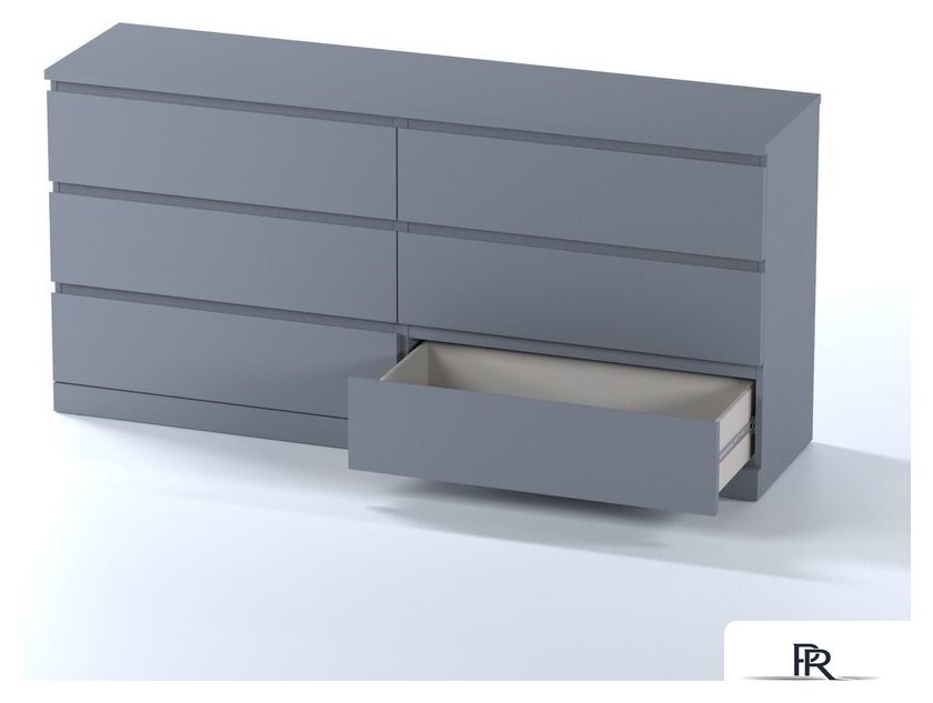 Комод Mio Tesoro Варма 6D (серый) - Изображение №3 — Интернет-магазин ПроЗаказ