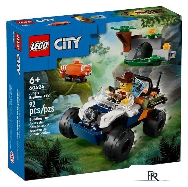 Конструктор LEGO City Jungle 60424 Квадроцикл для исследования джунглей - Изображение №1 — Интернет-магазин ПроЗаказ