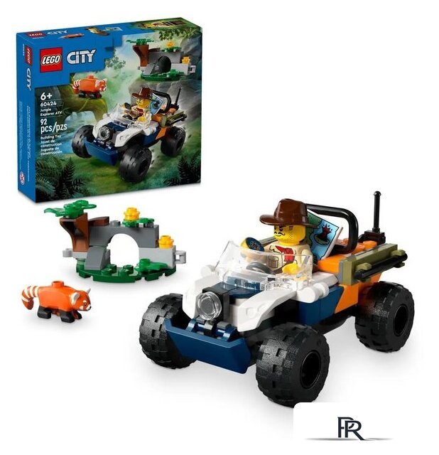Конструктор LEGO City Jungle 60424 Квадроцикл для исследования джунглей - Изображение №3 — Интернет-магазин ПроЗаказ