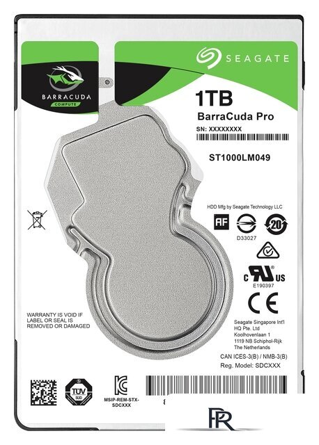 Жесткий диск Seagate Barracuda Pro 1TB ST1000LM049 - Изображение №1 — Интернет-магазин ПроЗаказ