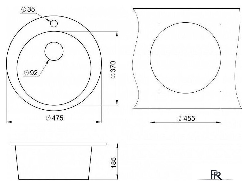 Кухонная мойка Granula GR-4801 (арктик) - Изображение №3 — Интернет-магазин ПроЗаказ