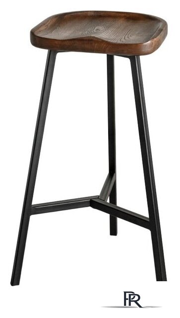 Табурет Stal-Massiv PopART-65 (дуб мореный/черный) - Изображение №1 — Интернет-магазин ПроЗаказ