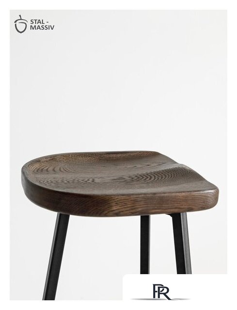 Табурет Stal-Massiv PopART-65 (дуб мореный/черный) - Изображение №9 — Интернет-магазин ПроЗаказ