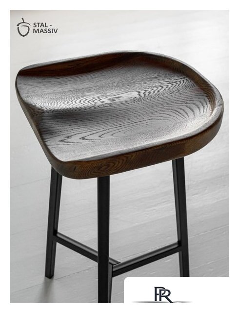 Табурет Stal-Massiv PopART-65 (дуб мореный/черный) - Изображение №13 — Интернет-магазин ПроЗаказ