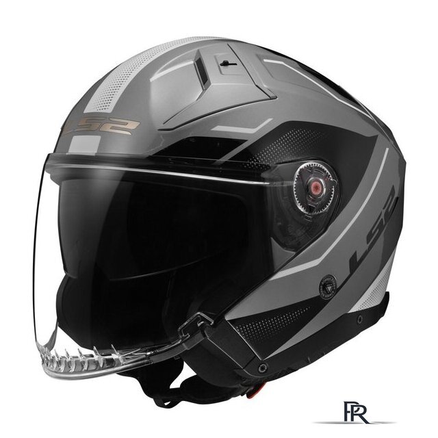 Мотошлем LS2 OF603 Infinity 2 Veyron (S, серый/белый глянцевый) - Изображение №1 — Интернет-магазин ПроЗаказ