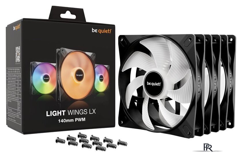 Комплект вентиляторов для корпуса be quiet! Light Wings LX 140mm PWM 3-Pack BL127 - Изображение №4 — Интернет-магазин ПроЗаказ
