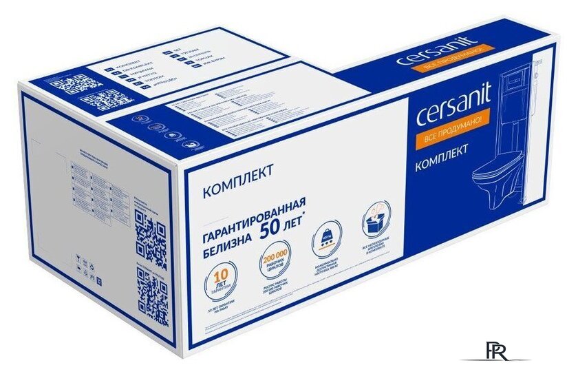 Унитаз подвесной Cersanit City Smart CO DPL EO Slim + Vector 68305 (с кнопкой Estetica черный матовый) - Изображение №4 — Интернет-магазин ПроЗаказ