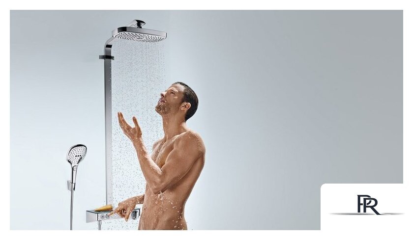 Душевая система  Hansgrohe Raindance Select E 300 2jet Showerpipe [27126000] - Изображение №3 — Интернет-магазин ПроЗаказ