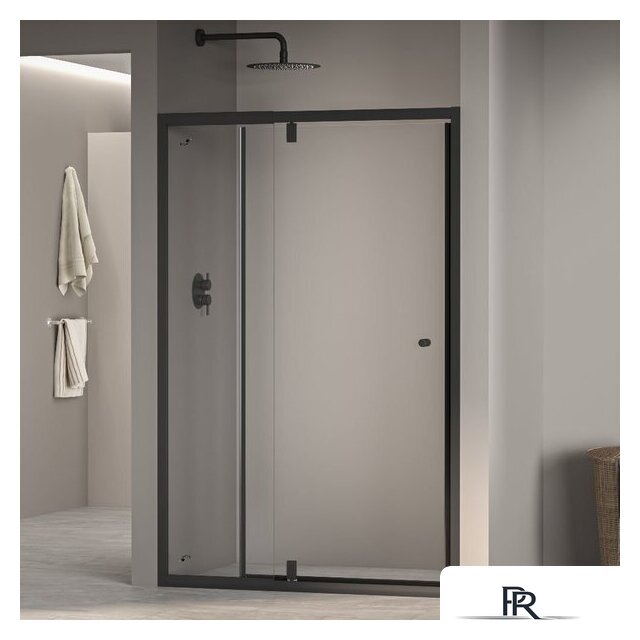 Душевая дверь RGW PA-02-B 41080208-14 (черный/прозрачное стекло) - Изображение №1 — Интернет-магазин ПроЗаказ