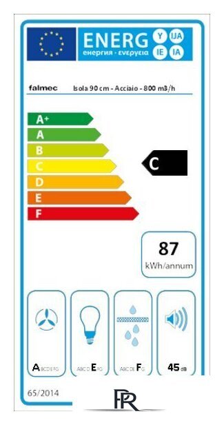 Кухонная вытяжка Falmec Lumina NRS Island 90 800 м3/ч (белый) - Изображение №3 — Интернет-магазин ПроЗаказ