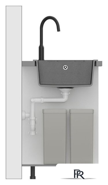 Кухонная мойка Quadron HB8210U7-BS_P2O - Изображение №4 — Интернет-магазин ПроЗаказ