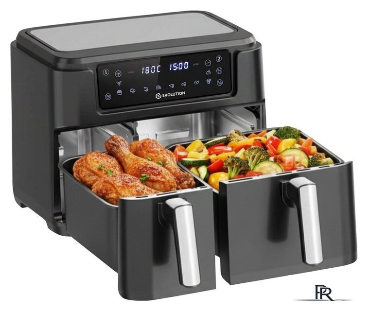 Аэрогриль (аэрофритюрница) Evolution AIRO 10600 Dual - Изображение №3 — Интернет-магазин ПроЗаказ