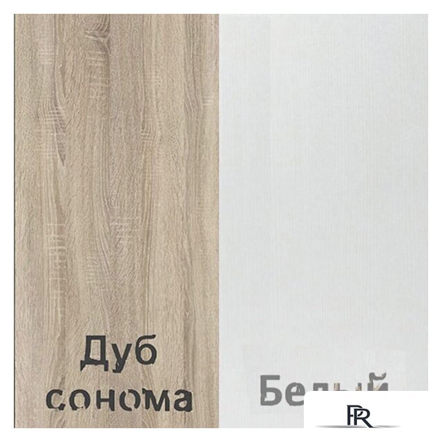Комод Кортекс-мебель Бари 120 8ш (дуб сонома/дуб сонома/белый) - Изображение №4 — Интернет-магазин ПроЗаказ