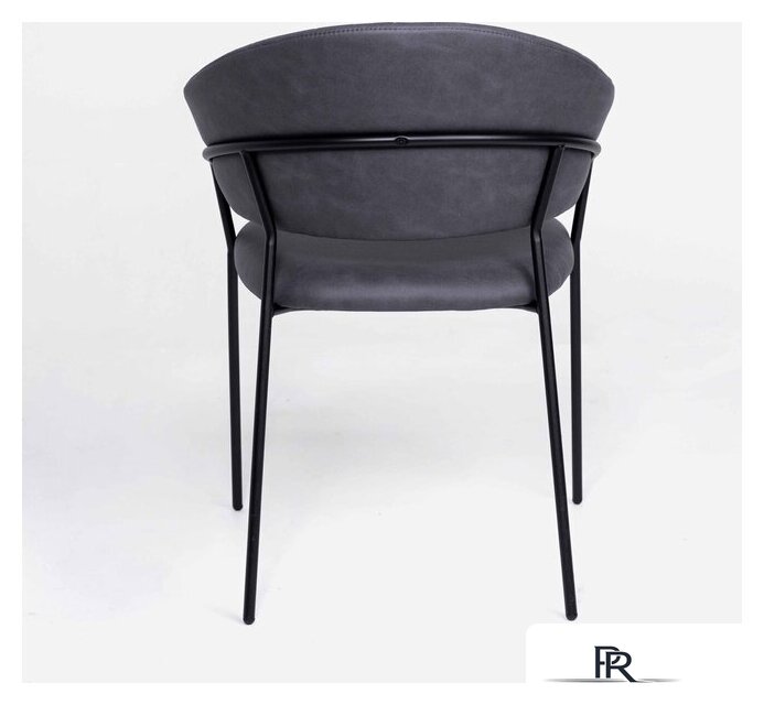 Стул с подлокотниками Алвест AV 433 (графитовая замша Kiprus 13/черный) - Изображение №6 — Интернет-магазин ПроЗаказ