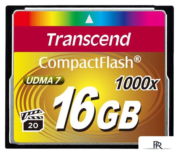Карта памяти Transcend 1000x CompactFlash Ultimate 16GB (TS16GCF1000) - Изображение №1 — Интернет-магазин ПроЗаказ