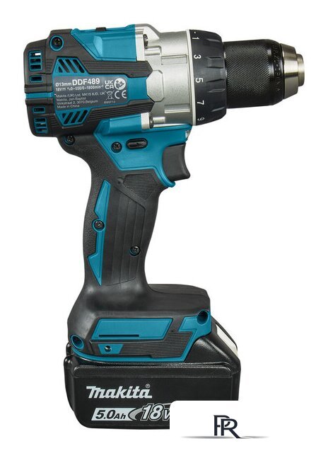 Дрель-шуруповерт Makita DDF489RTJ (с 2-мя АКБ, кейс) - Изображение №7 — Интернет-магазин ПроЗаказ