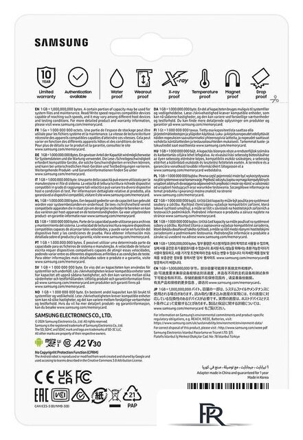 Карта памяти Samsung EVO Plus 2024 microSDXC 1TB (с адаптером) - Изображение №9 — Интернет-магазин ПроЗаказ
