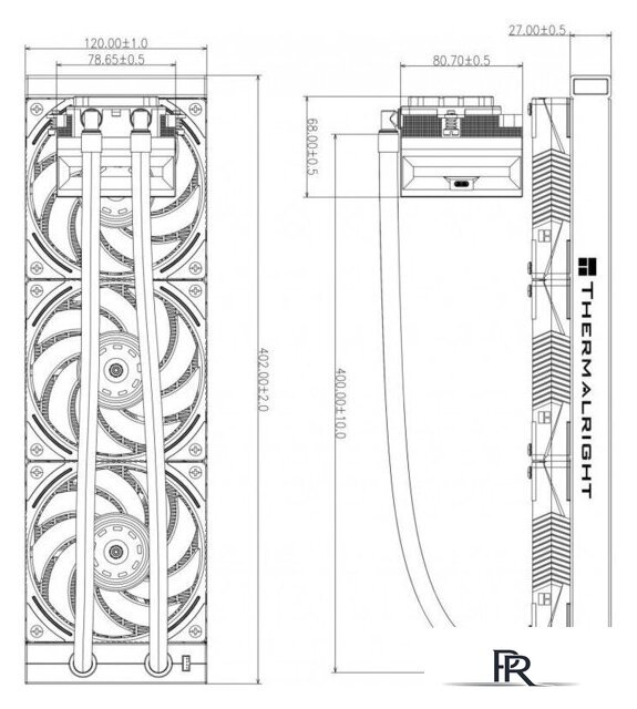 Система жидкостного охлаждения для процессора Thermalright Hyper Vision 360 UB ARGB (белый) - Изображение №12 — Интернет-магазин ПроЗаказ