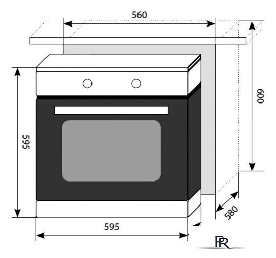 Электрический духовой шкаф LEX EDM 040 BL - Изображение №2 — Интернет-магазин ПроЗаказ