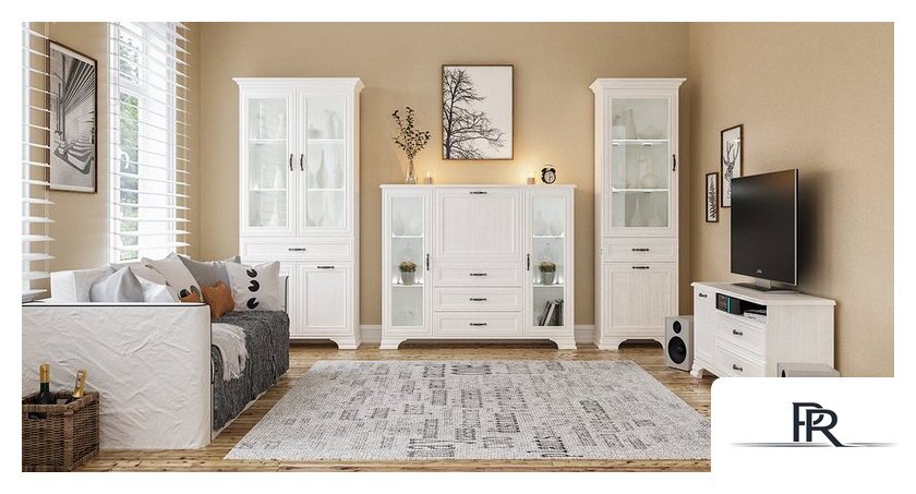 Тумба Неман мебель Юнона МН-132-15 (белый текстурный) - Изображение №2 — Интернет-магазин ПроЗаказ