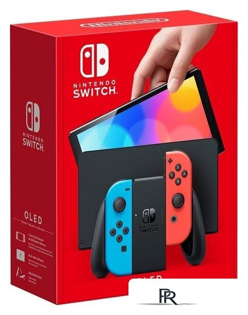 Игровая приставка Nintendo Switch OLED (черный, с неоновыми Joy-Con) - Изображение №1 — Интернет-магазин ПроЗаказ