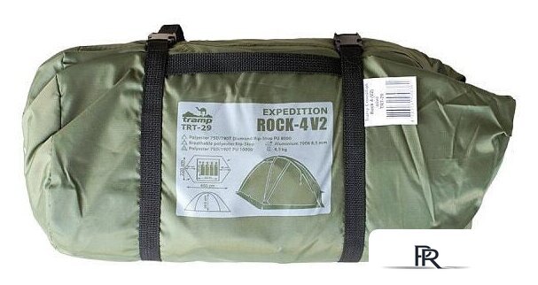 Экспедиционная палатка TRAMP Rock 4 v2 (зеленый) - Изображение №12 — Интернет-магазин ПроЗаказ