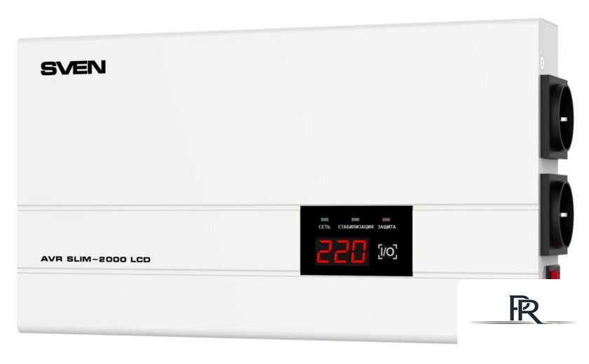 Стабилизатор напряжения SVEN AVR SLIM-2000 LCD - Изображение №1 — Интернет-магазин ПроЗаказ