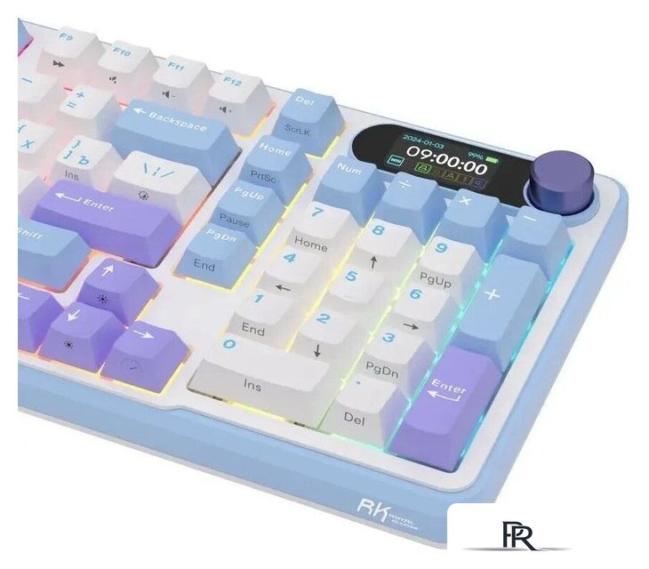 Клавиатура Royal Kludge RK-S98 RGB Taro Milk (RK Cream) - Изображение №8 — Интернет-магазин ПроЗаказ