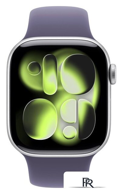 Умные часы Apple Watch Series 11 42 мм (алюминиевый корпус, серебристый/фиолетовый туман, спортивный силиконовый ремешок M/L) - Изображение №2 — Интернет-магазин ПроЗаказ