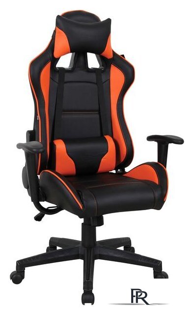 Игровое (геймерское) кресло Brabix GT Racer GM-100 (черный/оранжевый) - Изображение №1 — Интернет-магазин ПроЗаказ