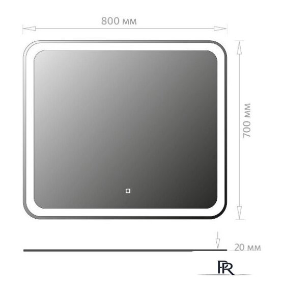  Onika Зеркало Магна 80 Led 208096 - Изображение №2 — Интернет-магазин ПроЗаказ