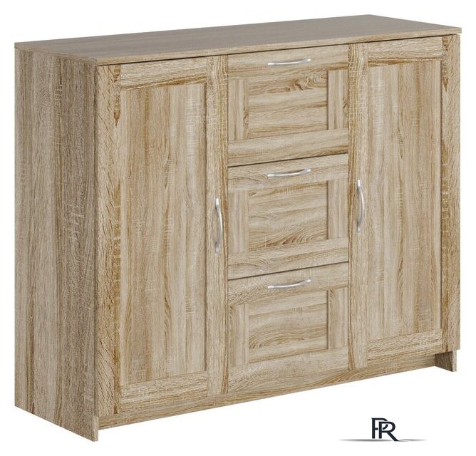 Комод Mio Tesoro Сириус 2 двери и 3 ящика 117x95 2.02.03.340.3 (дуб сонома) - Изображение №1 — Интернет-магазин ПроЗаказ