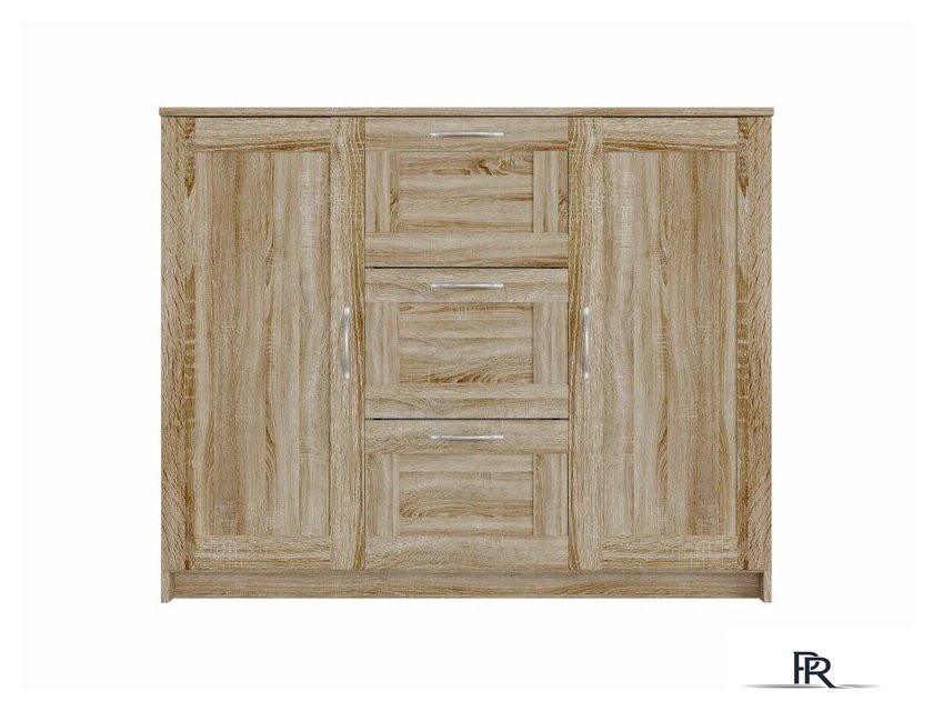 Комод Mio Tesoro Сириус 2 двери и 3 ящика 117x95 2.02.03.340.3 (дуб сонома) - Изображение №3 — Интернет-магазин ПроЗаказ