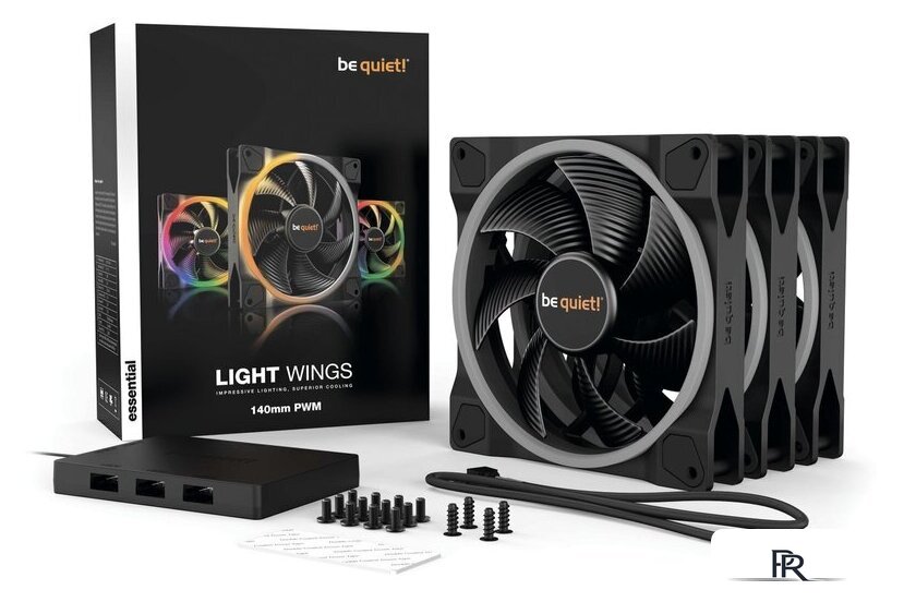 Комплект вентиляторов для корпуса be quiet! Light Wings 140mm PWM Triple Pack BL078 - Изображение №6 — Интернет-магазин ПроЗаказ