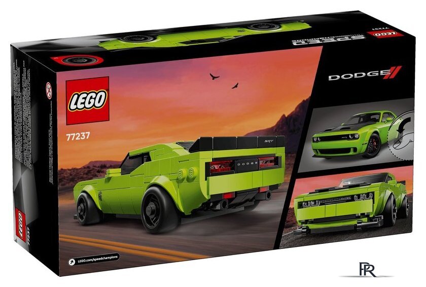 Конструктор LEGO Speed Champions Суперкары Dodge Challenger SRT Hellcat 77237 - Изображение №7 — Интернет-магазин ПроЗаказ