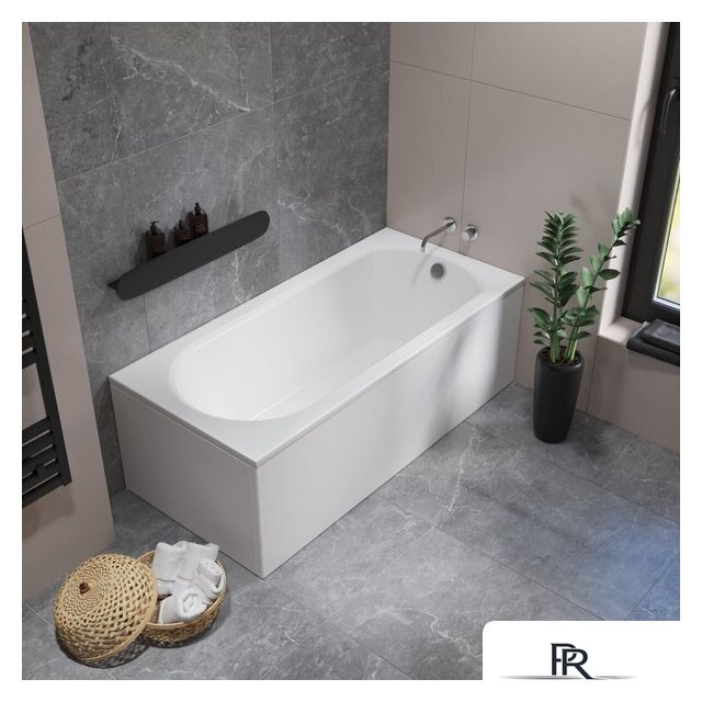 Ванна Lauter Haven 160 21202006 (с ножками, серым подголовником) - Изображение №12 — Интернет-магазин ПроЗаказ