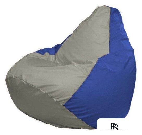 Кресло-мешок Flagman Груша Макси Г2.1-345 (синий/серый) - Изображение №1 — Интернет-магазин ПроЗаказ