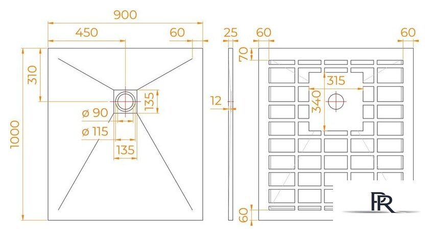 Душевой поддон RGW Stone Tray-W 14152910-01-11 - Изображение №5 — Интернет-магазин ПроЗаказ