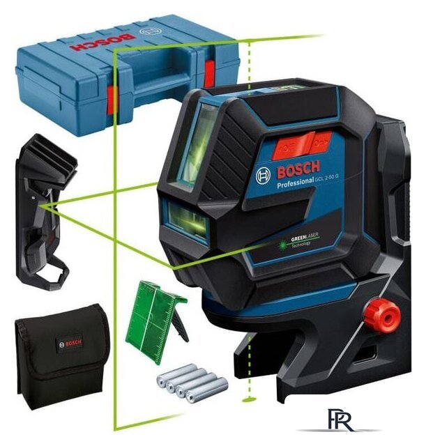 Лазерный нивелир Bosch GCL 2-50 G Professional 0601066M02 (RM 10+DK 10, кейс) - Изображение №1 — Интернет-магазин ПроЗаказ