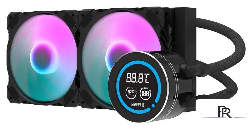 Система жидкостного охлаждения для процессора dark Flash DN240D (черный) - Изображение №1 — Интернет-магазин ПроЗаказ