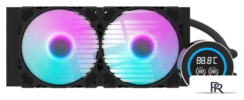 Система жидкостного охлаждения для процессора dark Flash DN240D (черный) - Изображение №2 — Интернет-магазин ПроЗаказ
