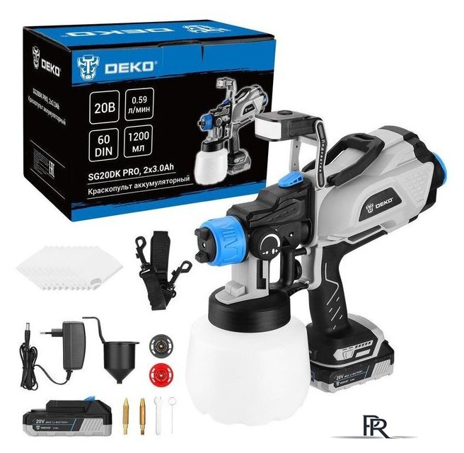Краскораспылитель Deko SG20DK PRO 083-1136 (с 2-мя АКБ) - Изображение №1 — Интернет-магазин ПроЗаказ