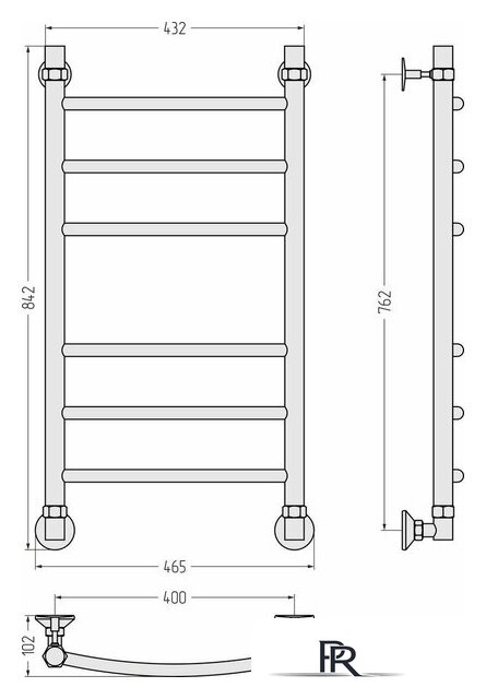 Полотенцесушитель Сунержа Аксиома-20 80x40 00662-8040 - Изображение №4 — Интернет-магазин ПроЗаказ