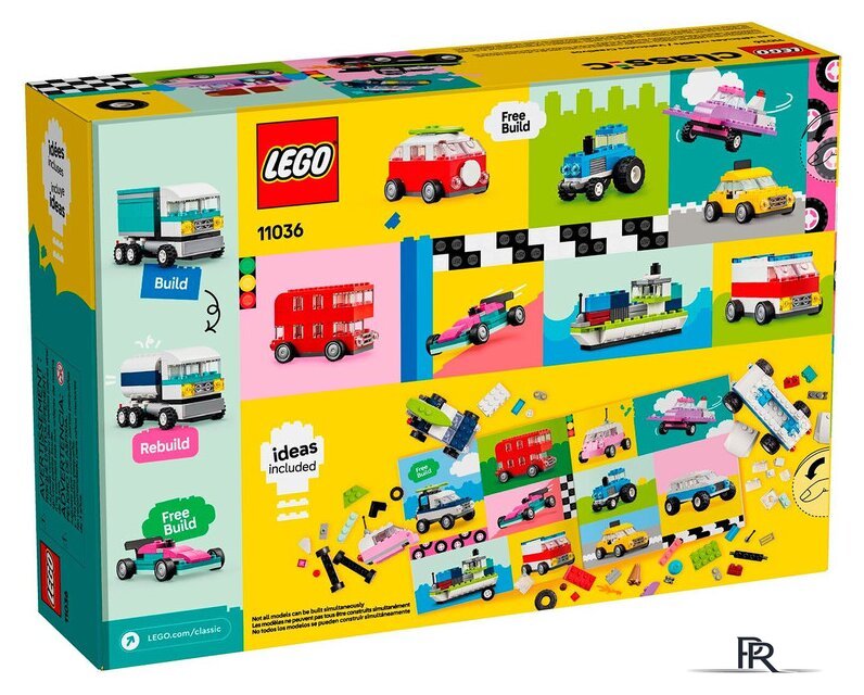 Набор деталей LEGO Classic 11036 Создавай автомобили - Изображение №5 — Интернет-магазин ПроЗаказ