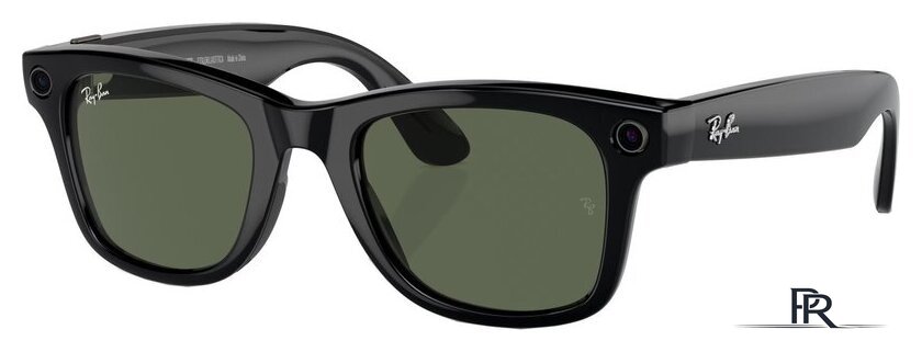 Умные очки Ray-Ban Meta Wayfarer RW4006 (черный глянцевый/зеленый) - Изображение №1 — Интернет-магазин ПроЗаказ