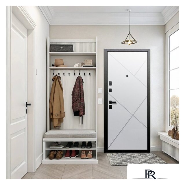 Металлическая дверь Guard 96x205x7 левая (серебристый/белый матовый) - Изображение №4 — Интернет-магазин ПроЗаказ