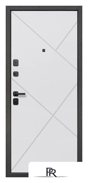 Металлическая дверь Guard 96x205x7 левая (серебристый/белый матовый) - Изображение №3 — Интернет-магазин ПроЗаказ